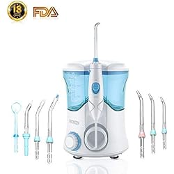 HONZIN Hydropulseur Jet Dentaire，Irrigateur Oral Multifonctionnel pour Soins Familiaux et soins Dentaires