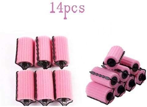 MSAI 14pcs Hair Care Roller Style Sponge Does Not Hurt Hair Curler, Hair Rollers Rolls Styling Curler Tools Foam Self Lock Holder Bun, Easy DIY Natural Way Curly