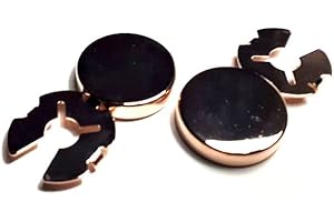 BLUSUPERSHOP 1 COPPIA COPRIBOTTONI 18 MM COLORE ORO ROSA,COPRI BOTTONI gemelli PER CAMICIA O POLSINI UNISEX BIJOUX UOMO