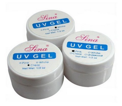 Beautylife Professional nail art tips UV Gel Start Kit 3D Builder Glue Pink White Clear