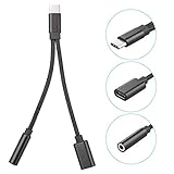 samsung fernseher kopfhörer adapter ● Das Paket beinhaltet: 1 x 2-in-1-Audio-Jack-Ladegerät-Adapterkopfhörerkabel vom Typ C auf 3,5 mm