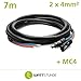 Produktbild 2x4 mm² Solarkabel 7 METER mit MC4 Steckern PV Solarmodul Kabel Solarleitung