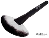 Beau Belle Highlighter Brush - Fan Brush - Blusher Brush - Powder Brush - Highlighting Brush - Fan Brush Makeup - Make Up Brushes