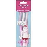 SHISEIDO 3 Piece Prepare Facial Razor, Large, 0.5 Pound