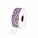 Produktbild EMOSAN NEUE Sommer für Pandora Schmuck Armbänder 100% 925 Sterlingsilber -Perlen Glänzende Eleganz Clip, Fancy lila CZ Original-DIY-Charme Schmuck