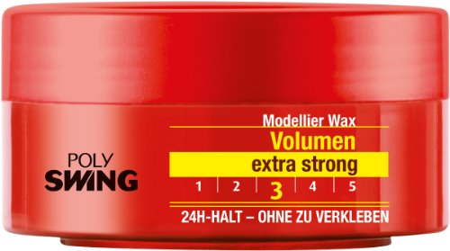 Schwarzkopf Poly Swing Volumen Wax, extra strong Halt 3, 5er Pack (5 x 75 ml)