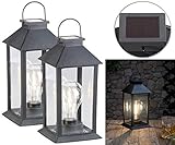 Dämmerungs-Sensor: schaltet LEDs bei Dunkelheit automatisch ein • Spritzwassergeschützt: IP44 • Stromversorgung: 1 austauschbarer NiMH-Akku Typ AA / Mignon mit 400 mAh für bis zu 8 Stunden Leuchtdauer, lädt über Solarpanel