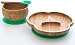 Baby Toddler Divider Plate, Suction Stay Put Feeding Plate, Natural Bamboo (Green)