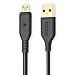 Tizum Gold Plated Micro-USB to USB Cable (4 Feet/ 1.2 Meters) - Quick Charge 2.4 Amp, High Speed & Data Sync (Black) RS.279.00