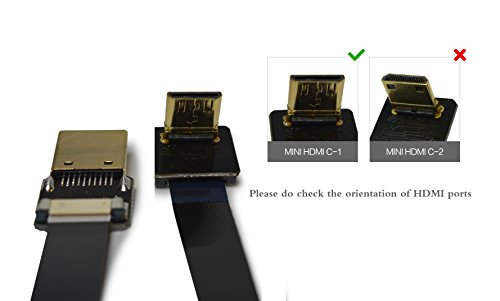 Neue schwarze FPV HDMI Kabel Mini Schnittstelle zu Standard-Schnittstelle für 5D3 5D2 GH3 GH2 5N 5T 5R 7N 50CM - 2