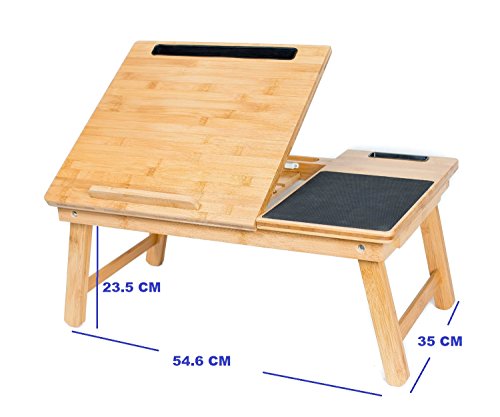 Sofia + Sam Multi Tasking Laptop Bed Tray | Supports Laptops Up To 18 Inches (Natural) - 2