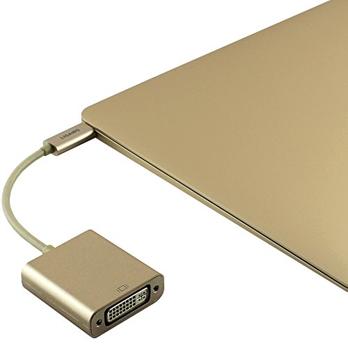 Ligawo 6518954 USB 3.1 Typ C Stecker zu DVI Buchse Adapter | Win 10 / Mac OS ab 10.2 / Linux / Google Chrome OS | – gold - 2