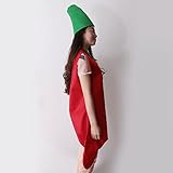 Gazechimp Erwachsene Kostüm Obst Muster - Chilli - 