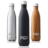 NO GOTEOS Y ANTI SUDOR: Nuestras botellas de agua son testadas anti goteo, no se condensan en el interior y no se congelan en el exterior. Son fácil de mantener limpias con simplemente jabón, agua y un cepillo de botella.
