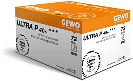 Table Tennis Balls: Gewo Ultra P40 3 Star Plastic Ball x 144
