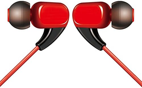 Ormosia Earbuds Dynamic Balanced Armature IEMS In Ear HIFI Headphone DJ Studio Stereo Music Earphones (No Microphone) Monitors Audiophile For Mobile iPhone Samsung MP3 MP4 Music Player (Red)