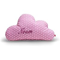 Kissen mit Name Wolke altrosa: selbst gestalten: personalisieren (Baby Deko Schlafzimmer Kleinkind Kinder Jugendliche Mädchen )