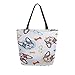 Produktbild Smart Dog Friend Tragbare Große Doppelseitige Lässige Canvas Tote Taschen Handtasche Schulter Wiederverwendbare Einkaufstaschen Duffel Geldbörse Für Frauen Männer Lebensmittelgeschäft Reise