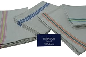 CARILLO Strofinacci da cucina asciugapiatti 12 pezzi jacquard 100 cot 50x70 cm H139