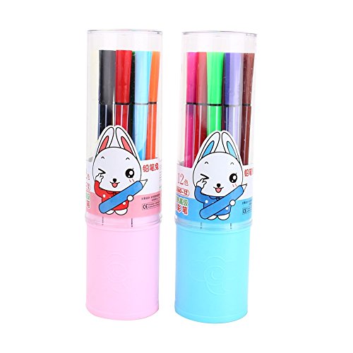 Waschbar Aquarell Stifte Farbig Bleistift Set Marker Malerei Zeichnung Kunst Zubehör Für Kinder Erwachsene Malbuch Zeichnung Skizzieren ( Farbe : 12 Colors ) - 2