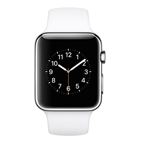 Preisvergleich Produktbild Apple Watch Sport 42mm Silver Aluminium Case with White