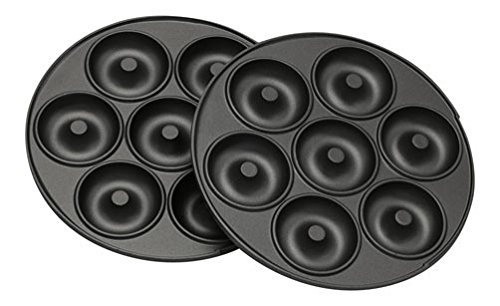 3in1 Donut Muffin und Popcake-Maker metallic-rot 3 auswechselbare Backplatten - 4