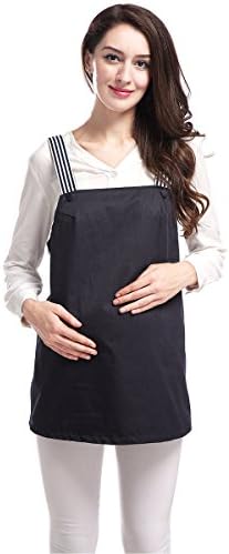 Metal Fiber Anti-Radiation Maternity Clothes Tank Top Protection Shild Dress QM005 (L) (Navy)