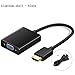 Produktbild L&U HDMI-zu-VGA-Adapter, aktiver 1080P-HDMI-zu-VGA-Konverter mit Audioausgang und Micro-USB-Aufladung für Raspberry Pi, Chromebook, PC, Laptop, PS4 Pro,Aluminumshellblack
