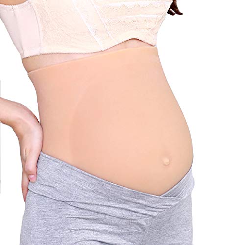 Preisvergleich Produktbild HEXEK Gefälschte Schwangerschaft Bauch Klett Schultergurt silikon falsch schwanger künstliche beule schwanger gefälschte Bauch, 2400g (5-7 Monate)
