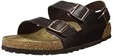 Made in Germany Birkenstock Herren Milano Birko-Flor Wide Knöchelriemchen, Braun (Dunkelbraun), 39 EU