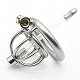 QIAO Sex Toy Chastity Lock CB Penis Cage Shackle Lock Stainless Steel Anti-prevention Derailment