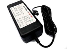 CABLERITE 19v 60w power supply adapter + mains cable for 19v LG 32LF510B 32 -inch LCD PSU