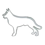 Haus Schäferhund Form Cookie Cutter, silber