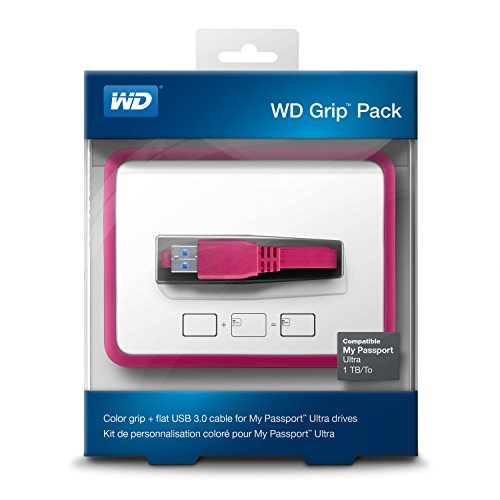 Western Digital Grip Pack Farbenfrohe Halterung und passendes flaches USB 3.0-Kabel für My Passport Ultra 1TB- Laufwerke. - 2