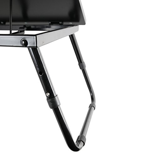 Ribelli Laptoptisch Schwarz als Tabletttisch F  rs Bett Oder Sofa aus Holz - Tablet-Halterung Faltbar f  r Laptop Oder B  cher - Betttisch H  henverst