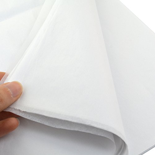 Säurefreies Verpackungspapier , Ishua 25 Stk Weiß 50x70cm - 4