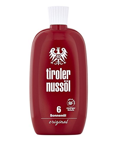 Original Tiroler Nussöl Sonnenöl wasserfest LSF 6, 150 ml