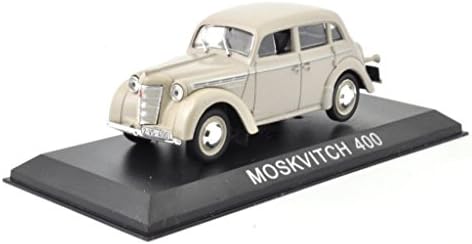 DieCast Metall Modellauto 1:43 Moskwitsch 400 Limousine beige grau