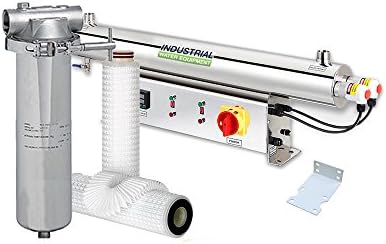150w UV Ultra Violet Light Water Filter Disinfection System and Stainless Steel Filter Kit 151l/pm - 1" Connection (S008 Range)