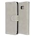 Produktbild Chreey Samsung Galaxy S7 Edge Hülle, Matt Leder Tasche Retro Handyhülle Magnet Flip Case mit Kartenfach Geldbörse Schutzhülle Etui [Beige]