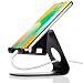 Produktbild Mehrwinklige stabilem Handy Ständer, jokitech S1 Universal Tischplatte Charging Dock Halterung für Kindle Fire Paperwhite Nintendo Schalter Sony PSP iPad Android Smartphones iPhone X 8 8Pus Zubehör Schreibtisch -Black