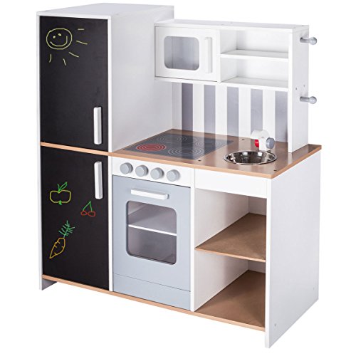 Preisvergleich Produktbild Roba Kinderküche aus Holz - Spielküche mit Tafel