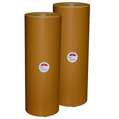 2 Rollen Schrenzpapier Knüllpapier Packpapier FANODUST 50-60g/m² braun