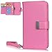 Produktbild Neu Apple iPhone 6 Plus/6S Plus Hülle Leder [Rose] ISENPENK Wallet Magnet,Muster Apple iPhone 6 Plus/6S Plus Flip Case Handyhülle Lederhülle 3-in-1 Bookstyle Geldbörse Tasche, Schutzhülle Tasche Credit Card Slots