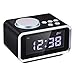Produktbild Wecker Digital Funkuhr, BizoeRade FM Radiowecker, Dual-Alarm, Dual USB-Ladeanschluss,Schlummerfunktion, Innenthermometer, 6-stufige Helligkeit, Batterie-Sicherung, LED-Anzeige (Schwarz)