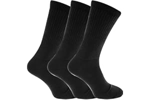 GM Apparel 3 Pairs Mens Diabetic Oedema Big Foot Socks with Seamless Toe Extra Wide Soft Top Swollen Feet Ankles Legs