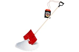 Shw-Fire Pala quitanieves, plástico, mango redondo, madera, 110 cm de largo