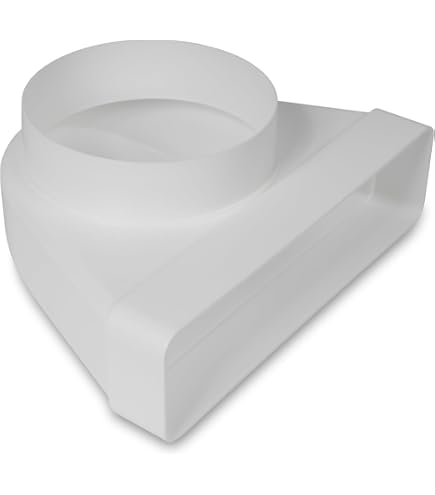 Steinberg14 Afvoerslang, wit, 100 mm / 1 m, pvc, flexibele slang voor airconditioning, afzuigkap, droger