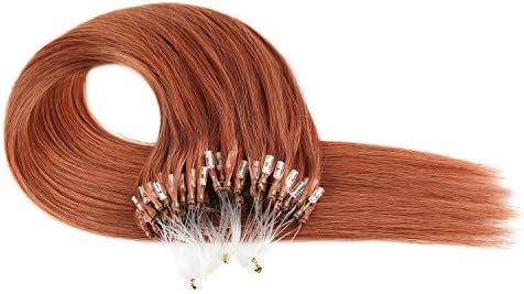 Grammy 22" Remy Micro Ring/Loop Human Hair Extensions 50g 100S / Pack (#30 Light Auburn)