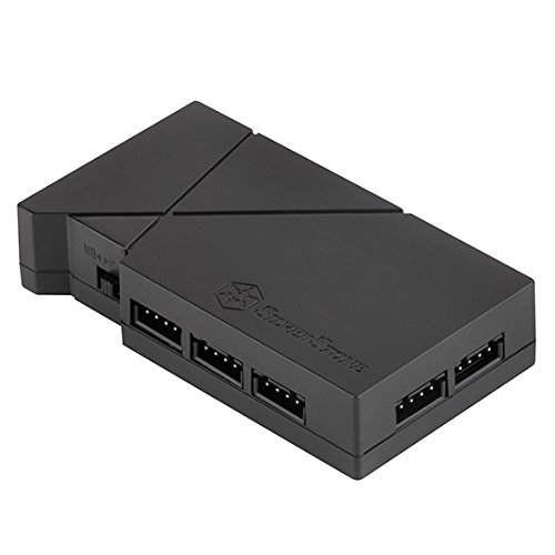 SilverStone SST-LSB01 – RGB LED Steuerbox mit 8 RGB-LED-Anschlüssen, inklusive 2x 5050 RGB LED Streifen 300mm - 2